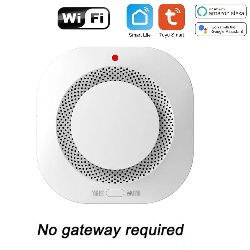 ZIGBEE Smoke Detector Home Security - Advanced Smoke Sensor and Fire Alarm Work with SmartLife & Tuya Compatibility