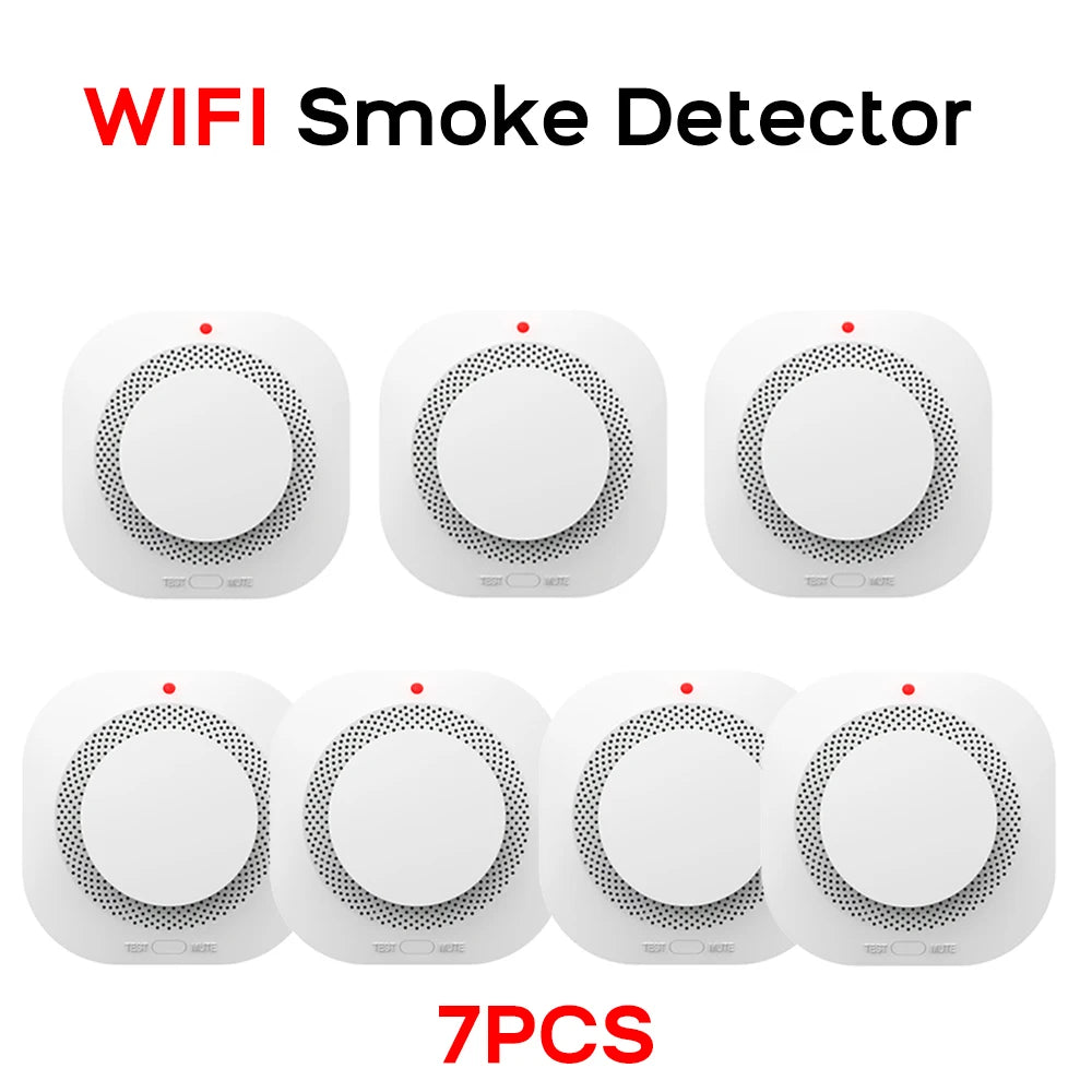 Tuya WiFi ZigBee Smart Smoke Detector Sensor Home Security Fire Protection Smoke Alarm For Security System Via Smart Life APP