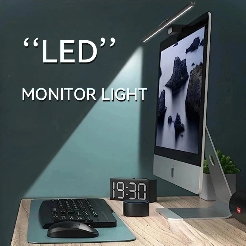 مصباح مكتب LED للشاشة، إضاءة ألعاب كمبيوتر للكمبيوتر الشخصي، ضوء خافت، ضوء قراءة USB، إضاءة خلفية للشاشة، مصباح RGB، مصباح مكتبي