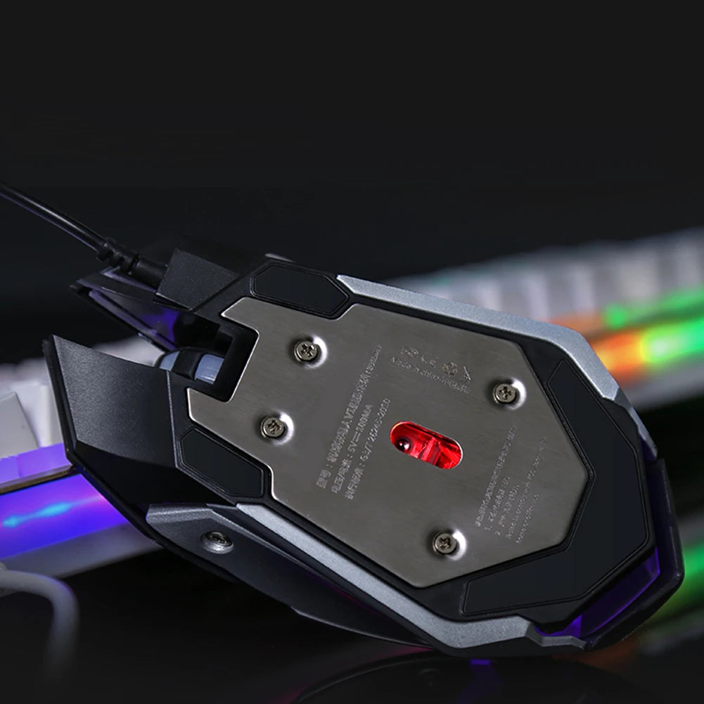 لوحة مفاتيح وماوس ألعاب RGB سلكية/لاسلكية للكمبيوتر الشخصي، لوحة مفاتيح ألعاب USB بإضاءة خلفية للكمبيوتر المحمول