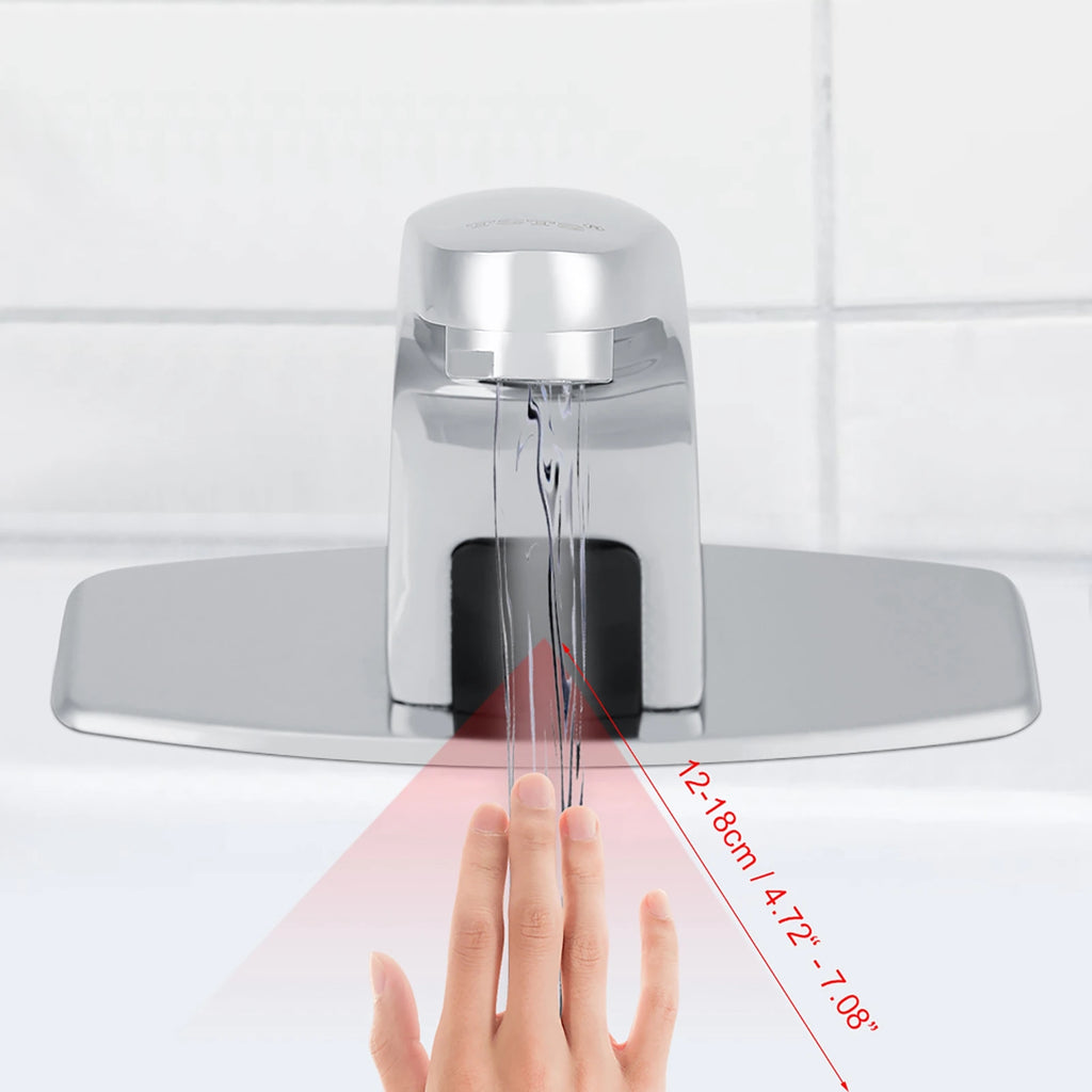 Automatic Infrared Sensor Water Faucet Kitchen Bathroom Sink Cold Sensor Water Tap with Control Box