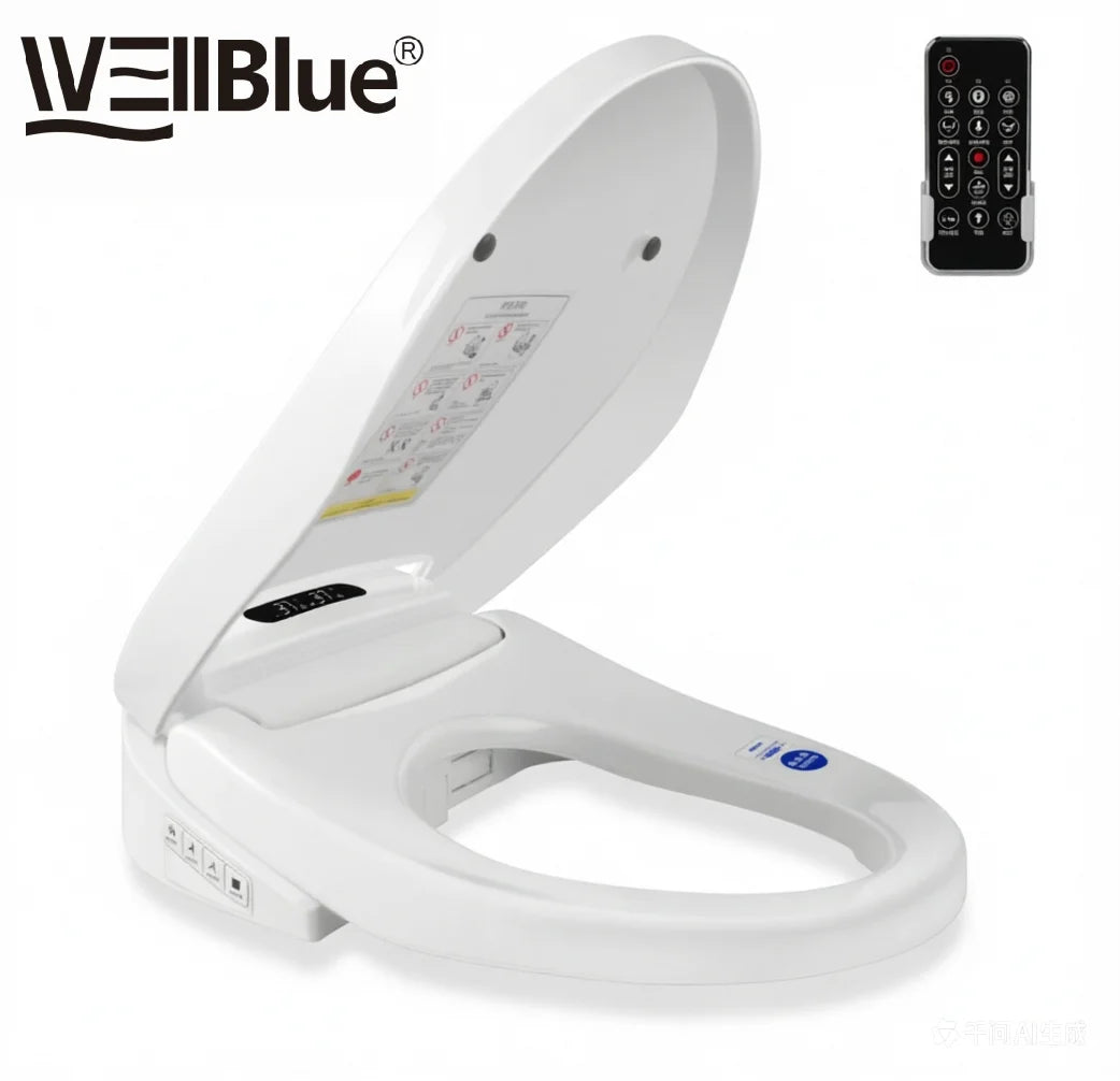 Intelligent Remote Control Toilet Lid Dryer, Smart Heated Bidet Toilet Seat ,With  Warm Air Dryer, Smart Constant Temperature