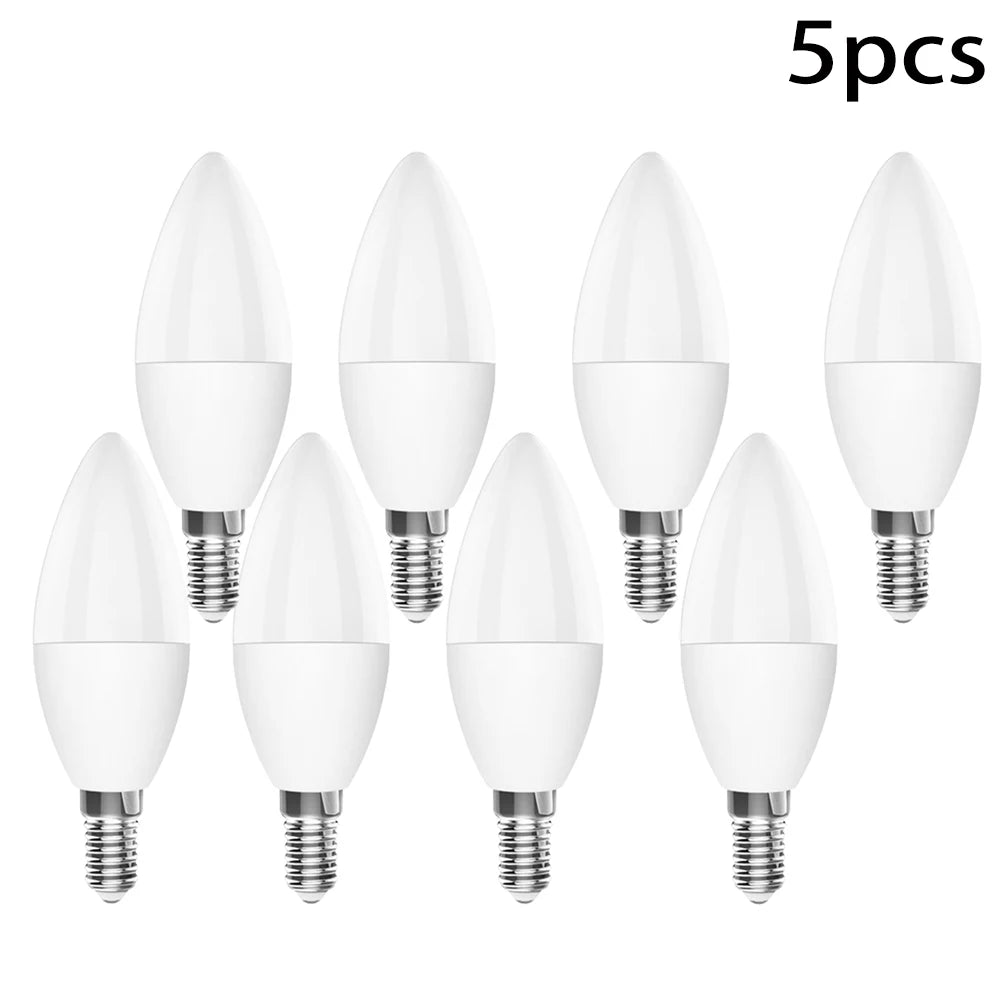 لمبة إضاءة ذكية SIXWGH 3.5 واط Wifi ملونة E14 LED RGB+أبيض فاتح وظيفة مؤقت خافتة تطبيق الحياة الذكية Tuay تدعم Aleax