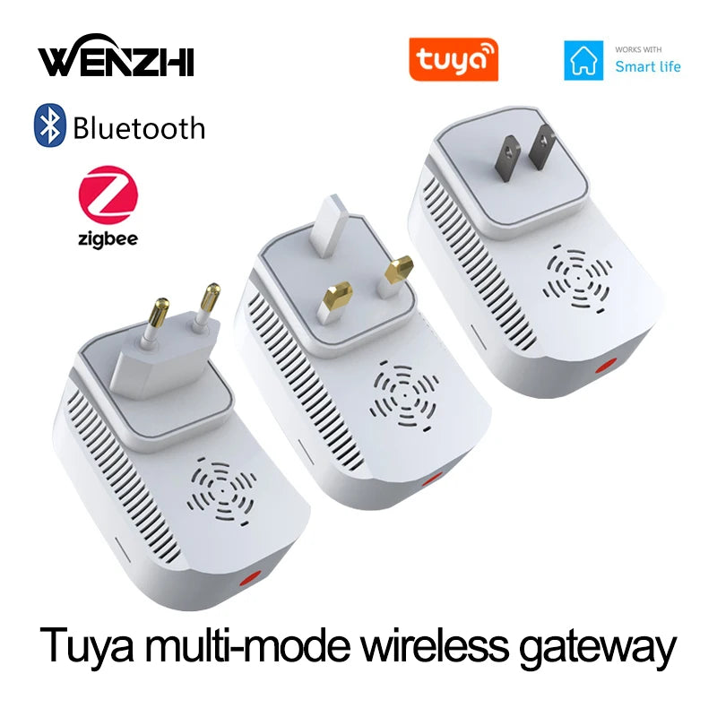 Tuya Zigbee 3.0 بلوتوث Ble Mesh واي فاي لاسلكي بوابة محور جسر أتمتة تحكم عن بعد حياة ذكية 220 فولت قابس الاتحاد الأوروبي/الولايات المتحدة/المملكة المتحدة