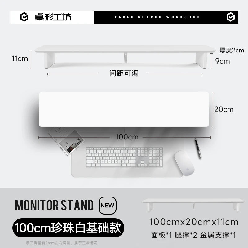 Z3 Pro Modular Monitor Riser Solid Wood Desktop Elevator Stand Computer Screen Stand Ergonomic Office Desk Organizer System
