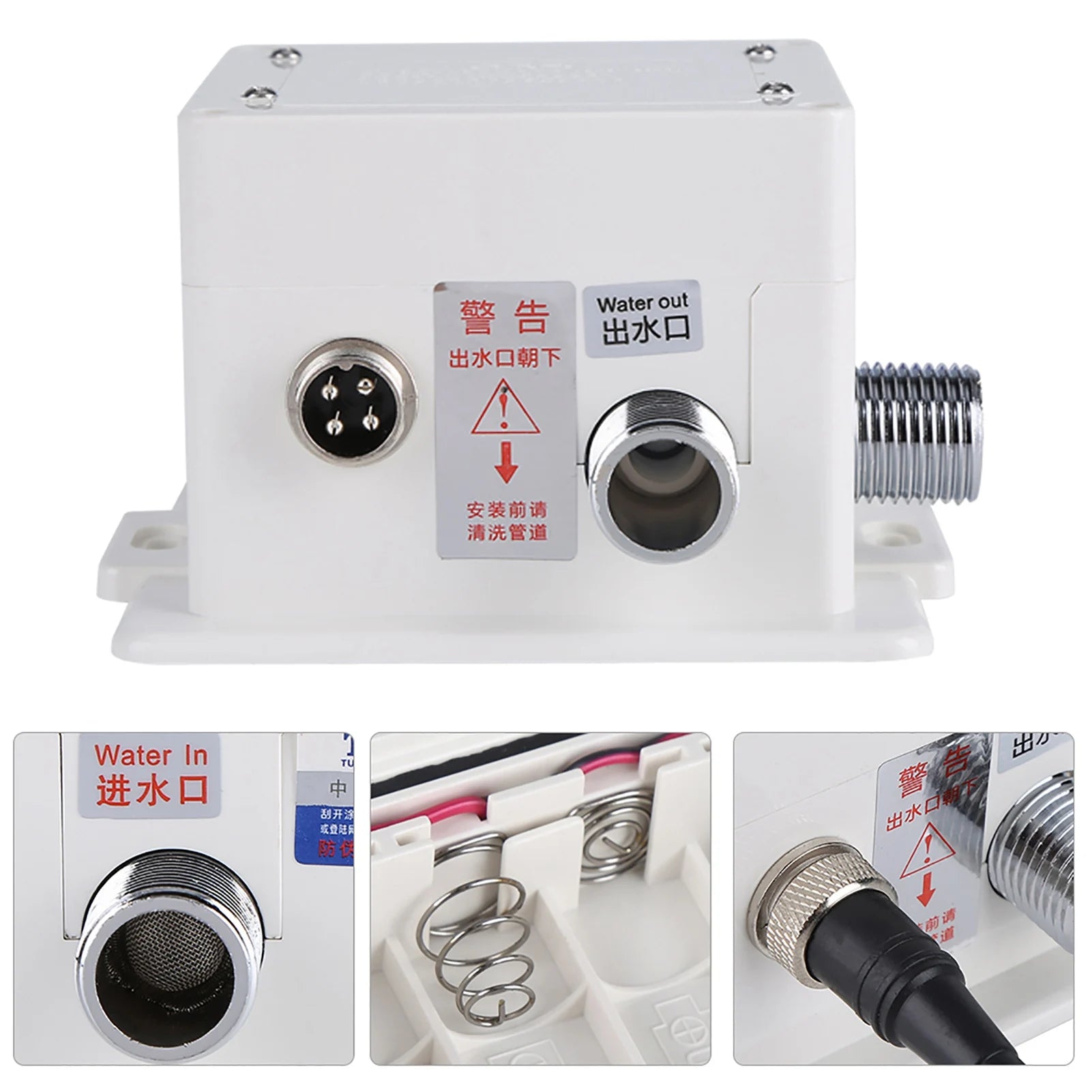 Automatic Infrared Sensor Water Faucet Kitchen Bathroom Sink Cold Sensor Water Tap with Control Box