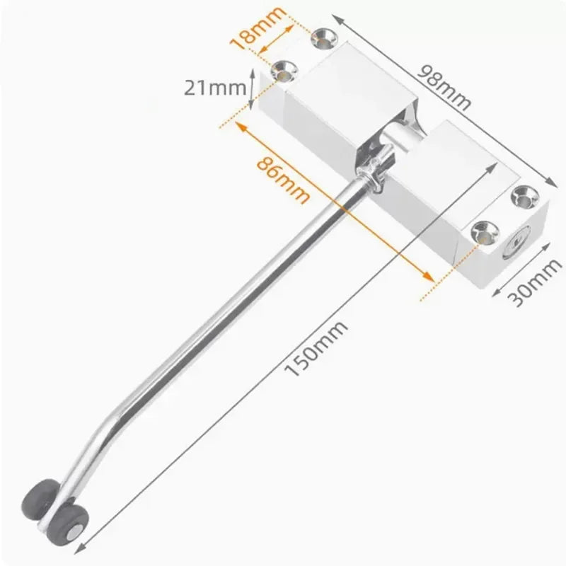 Home Invisible Door Hinge Automatic Closing Return Device Bedroom Door Spring Buffer Hinge Door Closers Indoor Hardware Supplies