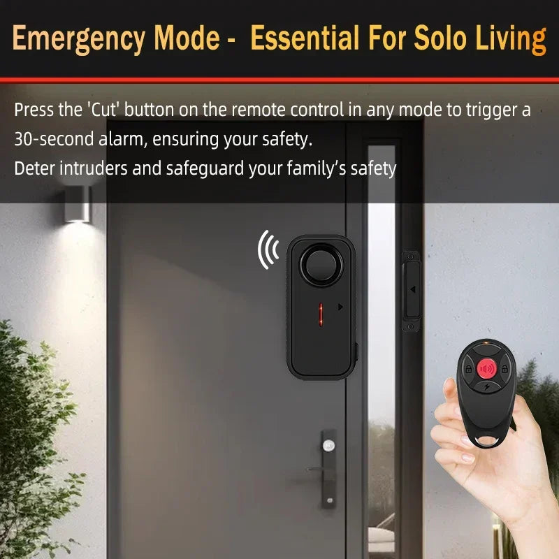 جهاز إنذار لاسلكي خارجي للتحكم عن بعد للباب، أجهزة إنذار لفتح النوافذ، مستشعر أمان مغناطيسي، جهاز إنذار لباب المسبح لإنذار أمان المتجر/المرآب.