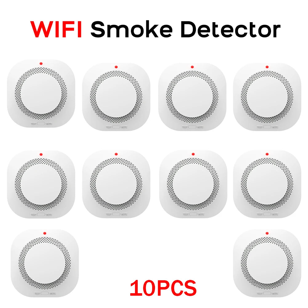Tuya WiFi ZigBee Smart Smoke Detector Sensor Home Security Fire Protection Smoke Alarm For Security System Via Smart Life APP