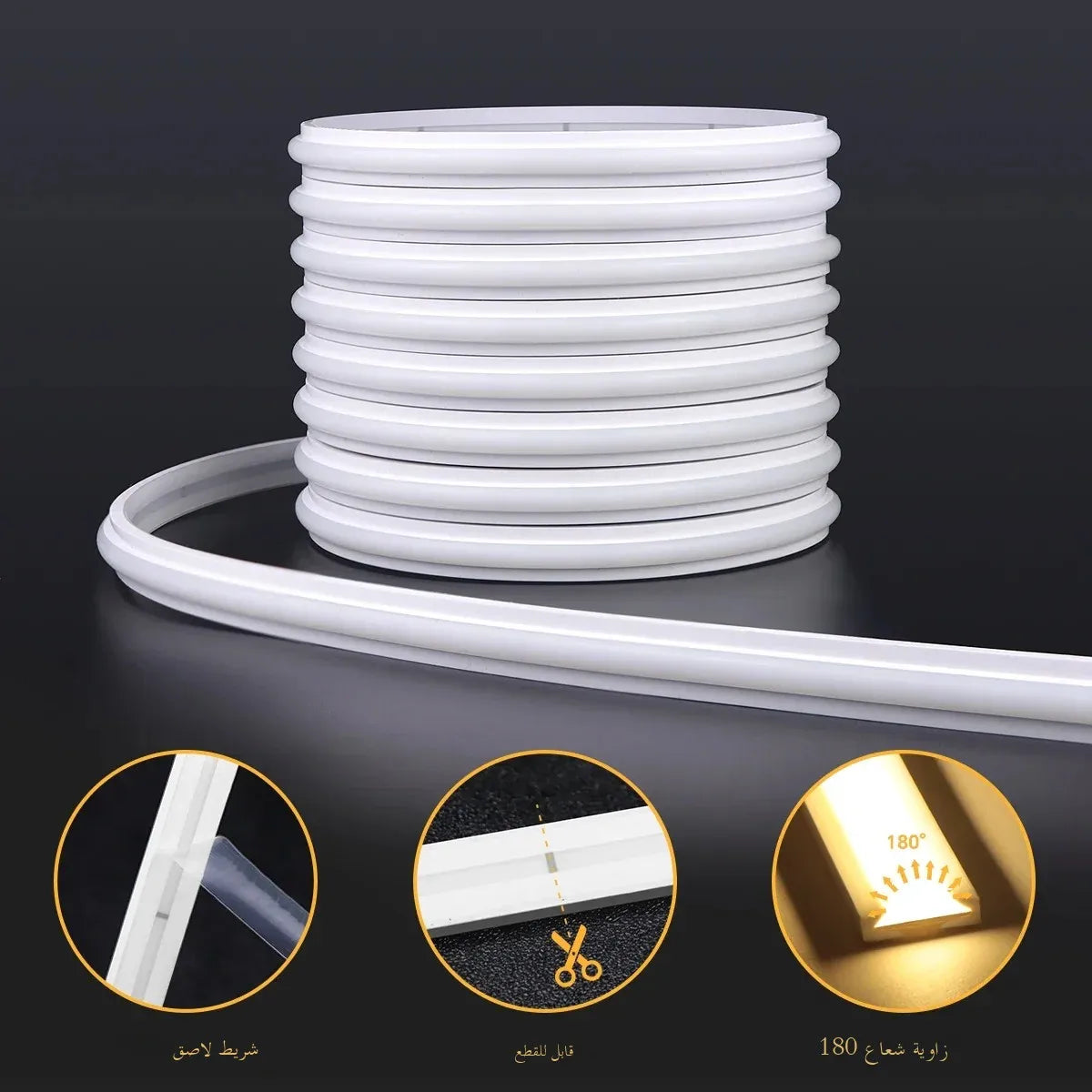 شريط إضاءة LED ذكي للمنزل بطول 3-10 متر بتقنية Zigbee نيون، تطبيق Tuya للتحكم عن بعد والصوت، مصباح قابل للتعتيم بجهد 24 فولت، شريط إضاءة بمؤقت