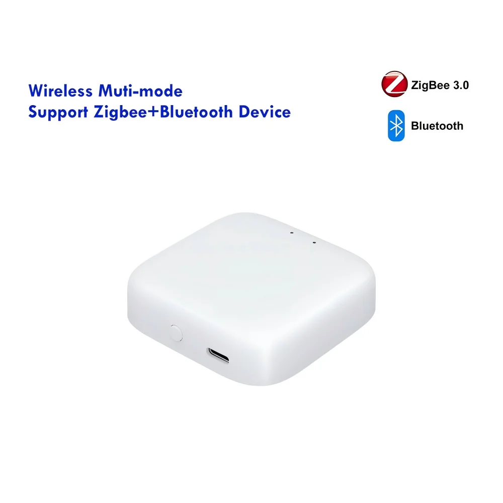 GIRIER Tuya ZigBee 3.0 Wired Gateway Hub Smart Wireless Multi-mode Bluetooth Bridge for Home Automation System Mesh Networking