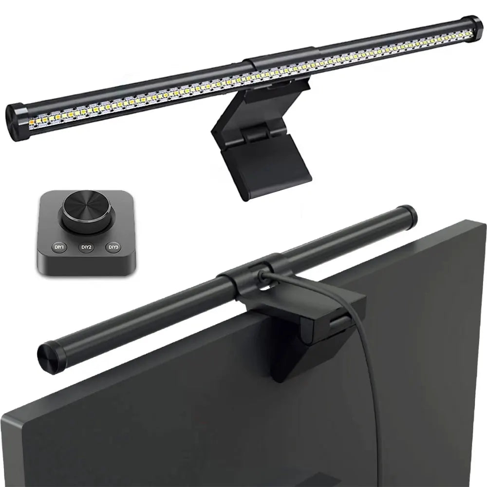 مصباح شريط الشاشة، مصباح تعليق الشاشة، يعتم RGB، شريط إضاءة لتزيين الغرفة، أضواء LED، إكسسوارات كمبيوتر سطح المكتب للمنزل للاعبين