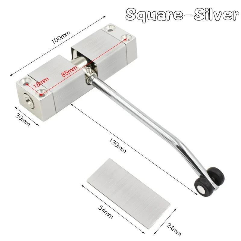 20-40kg Door Lock Automatic Spring Door Closer Door Closing Device Can Adjust Door Closing Device Furniture Door Hinge Hardware
