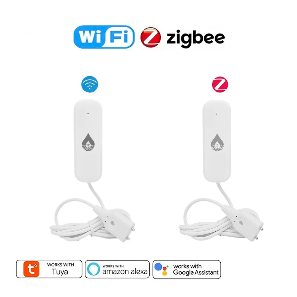 Tuya Zigbee Water Leak Detector WiFi Flood Sensor Smart Life APP Remote Control Automation Residential Zigbee Water Leak Sensor
