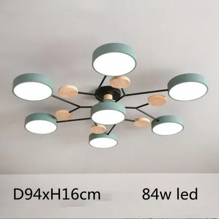 ثريا LED بثلاثة ألوان مختلفة مناسبة لغرفة المعيشة وغرفة النوم والشقق الفندقية والدراسة وديكور المنزل والإضاءة الداخلية